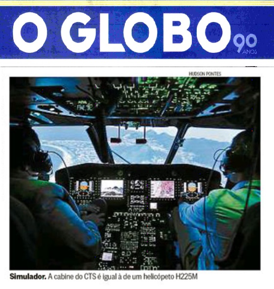Jornal O Globo publica matéria sobre Centro de Treinamento e Simuladores da Helibras