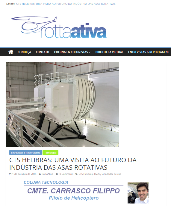 Site RottaAtiva visita o CTS da Helibras no Rio de Janeiro